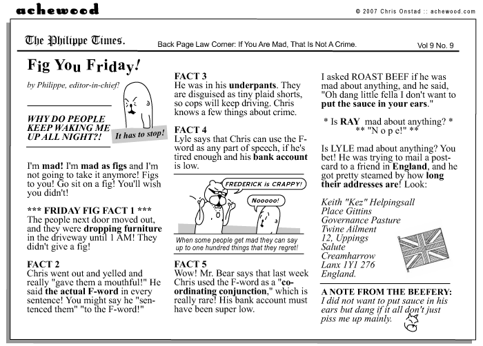 achewood July 6, 2007