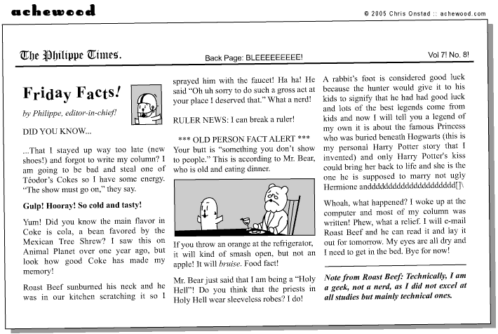 achewood August 5, 2005